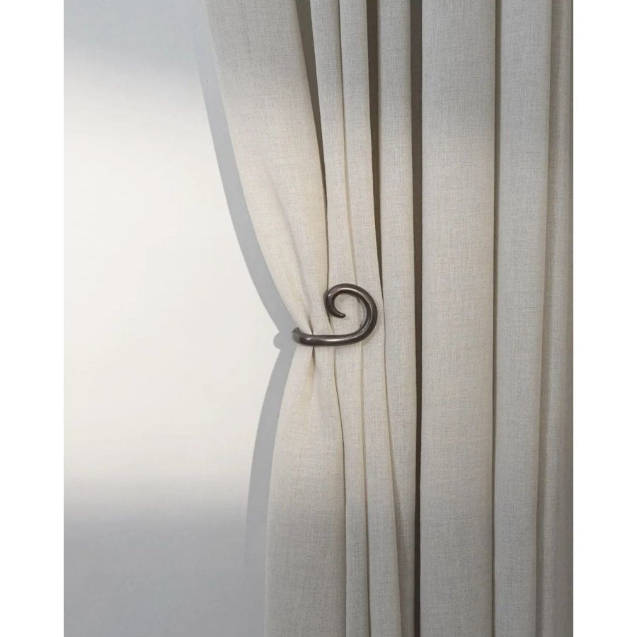 Hein Studio Sia Kleiderhaken 2er Set 6,8 cm, Antikschwarz