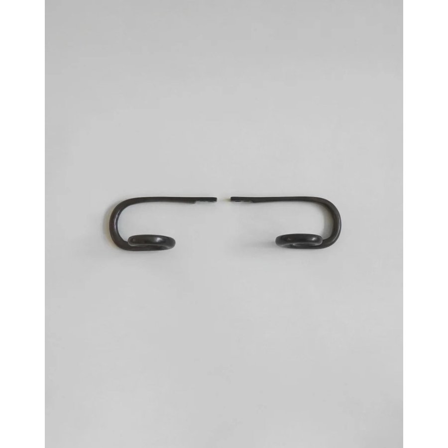 Hein Studio Sia Kleiderhaken 2er Set 6,8 cm, Antikschwarz