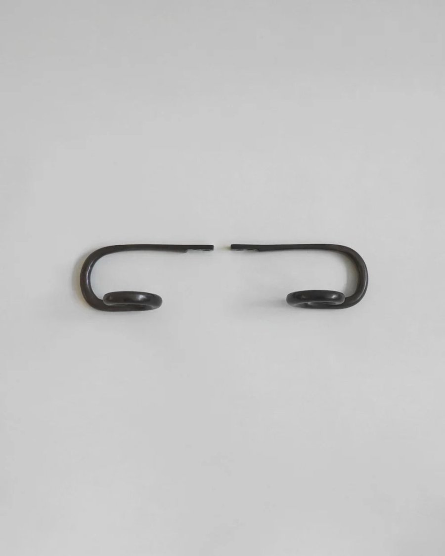 Hein Studio Sia Kleiderhaken 2er Set 6,8 cm, Antikschwarz