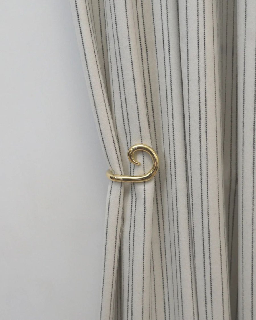 Hein Studio Sia Kleiderhaken 2er Set 6,8 cm, Messing