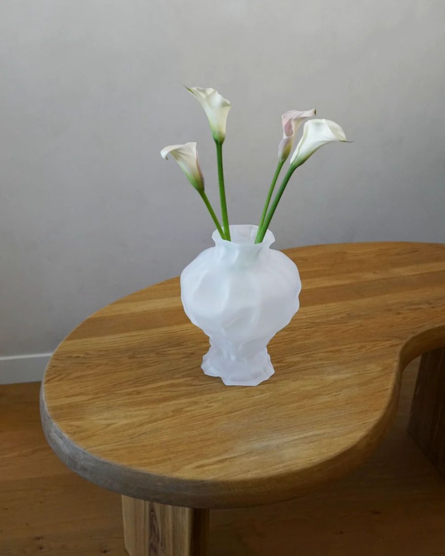 Hein Studio Ammonit Vase H30 cm, Frosted