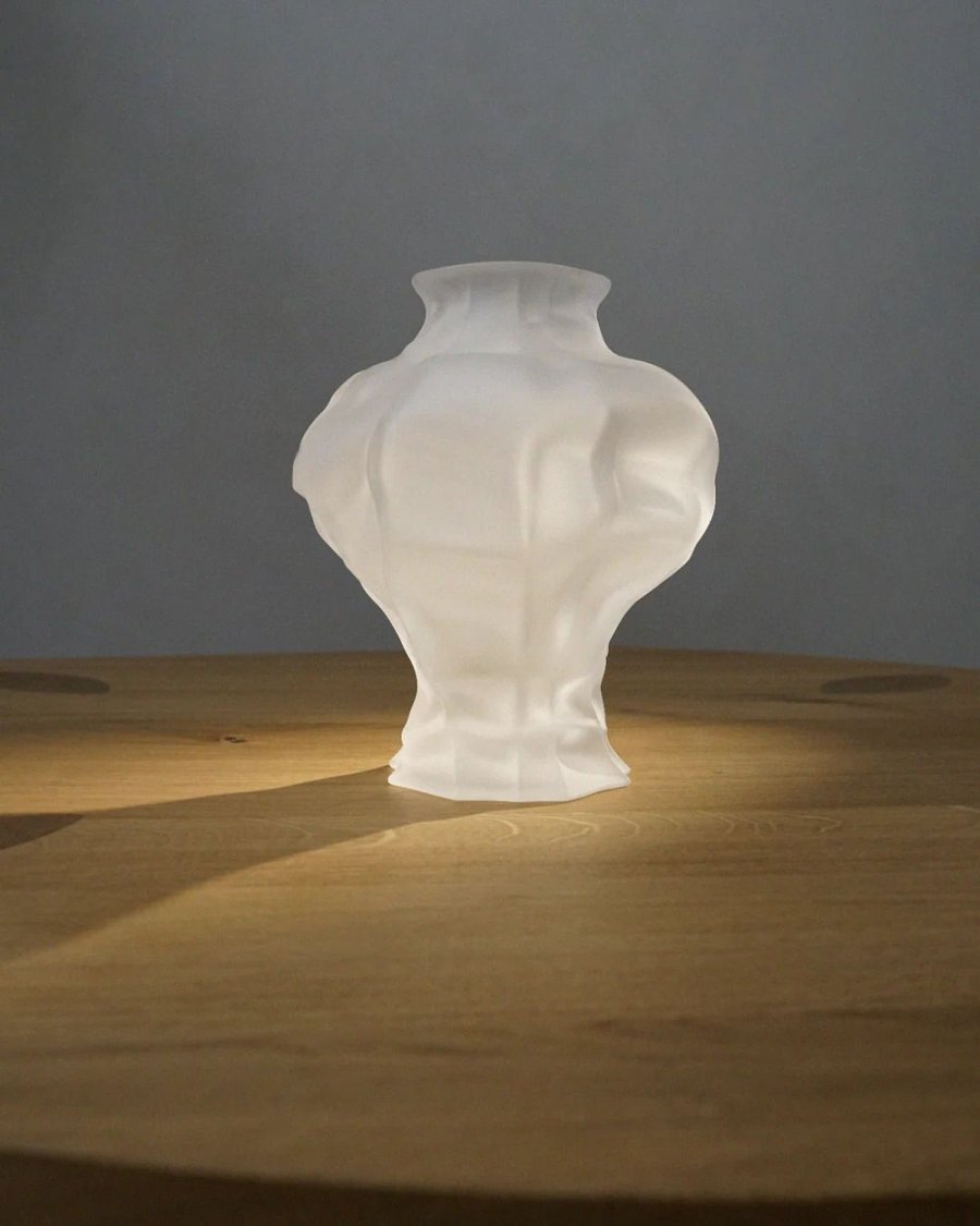 Hein Studio Ammonit Vase H30 cm, Frosted