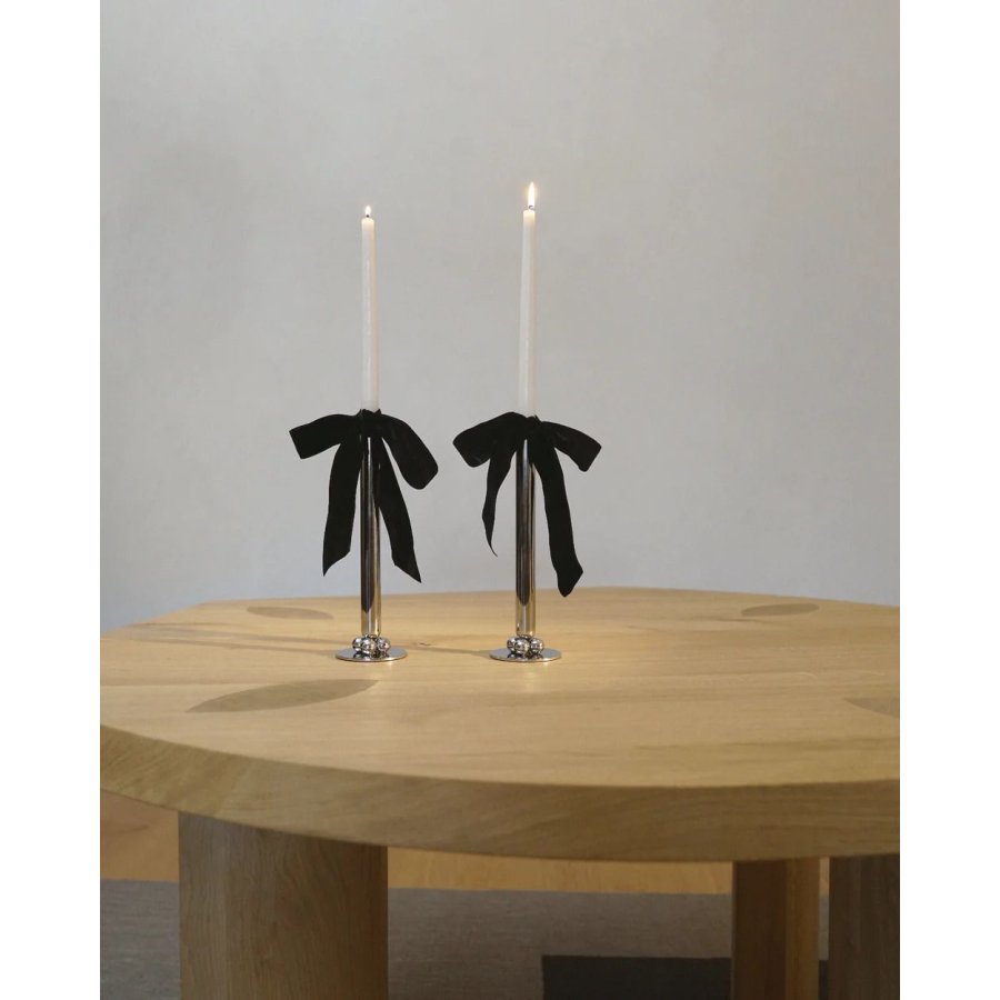 Hein Studio Lilo Vase/Lysestage H28 cm, Krom