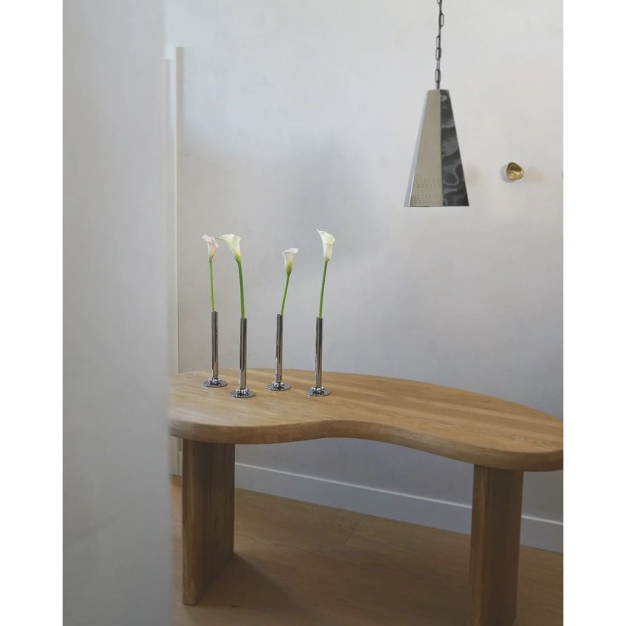 Hein Studio Lilo Vase/Lysestage H28 cm, Krom