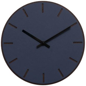 Hemverk Wanduhr 28 cm, Smokey Blue/Kupfer/Dunkle Eiche