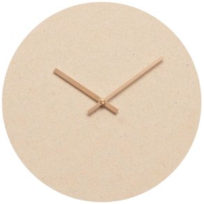 Hemverk Wanduhr 28 cm, Really Cream/Kupfer