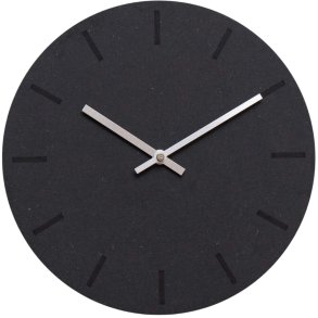 Hemverk Wanduhr 28 cm, Gunpowder/Silber