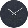 Hemverk Felt Wanduhr 28 cm, Dunkelgrau/Silber