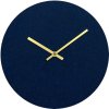 Hemverk Felt Wanduhr 28 cm, Dunkelblau/Gold