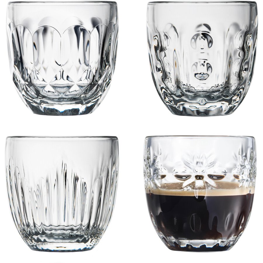 La Rochre Troquet Espressoglas 4er Set 10 cl