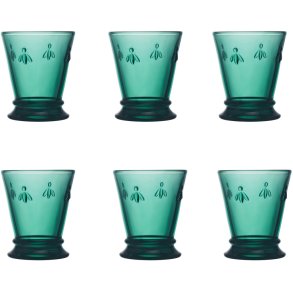 La Rochére Abeille Vandglas 6 stk. 26 cl, Smaragdgrøn