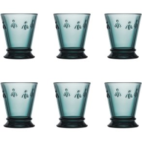La Rochére Abeille Vandglas 6 stk. 26 cl, Mørkeblå