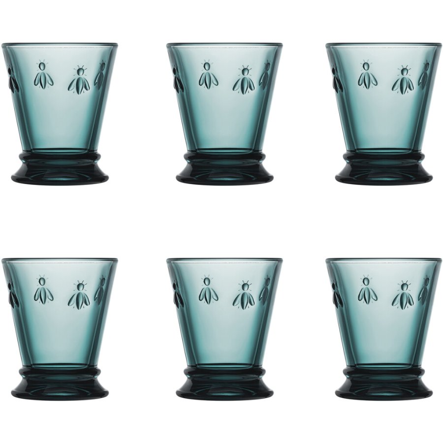 La Rochre Abeille Wasserglas 6er Set 26 cl, Dunkelblau