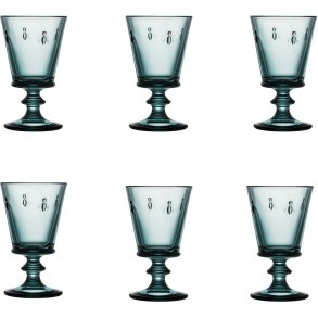 La Rochére Abeille Vandglas 6 stk. 24 cl, Mørkeblå