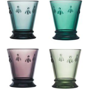 La Rochère Abeille Vandglas 4 stk. 26 cl, Multifarvet