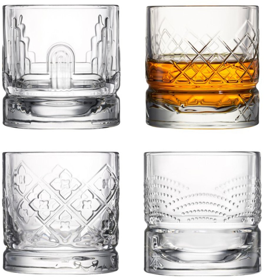 La Rochre Dandy Whiskey-Glas 4er Set 30 cl