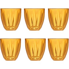 La Rochre Lily Wasserglas 6er Set 25 cl, Mandarin