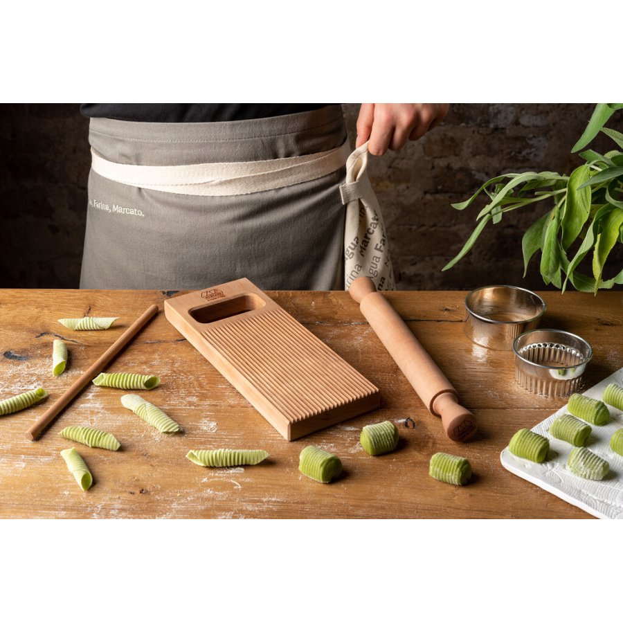 Marcato Geschenkset Gnocchi Like a Pro Deluxe, Metall/Holz hell