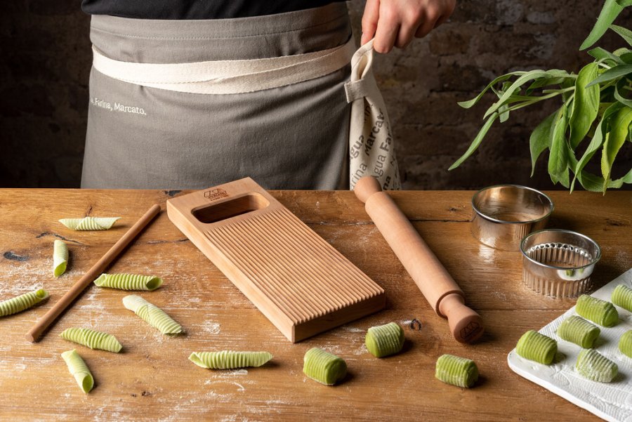 Marcato Geschenkset Gnocchi Like a Pro Deluxe, Metall/Holz hell