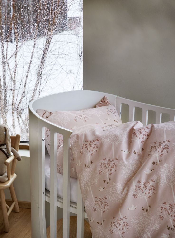 H�ie Kira Babysenget�j 70x100 cm, Varm Rosa