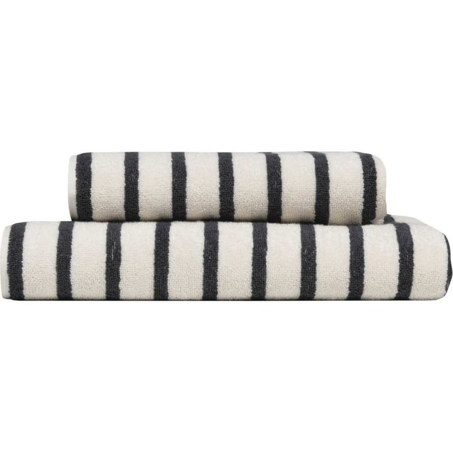 H�ie Everyday Stripe Badeh�ndkl�de 70x140 cm, Antracit