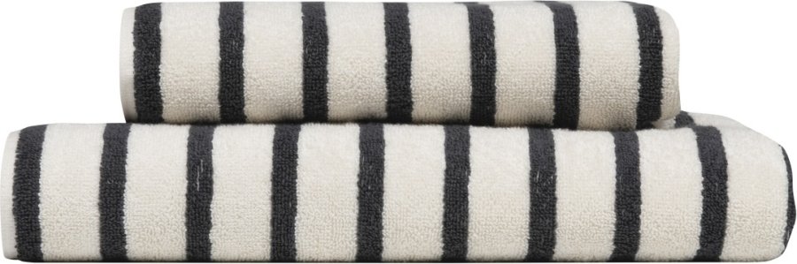 H�ie Everyday Stripe Badeh�ndkl�de 70x140 cm, Antracit