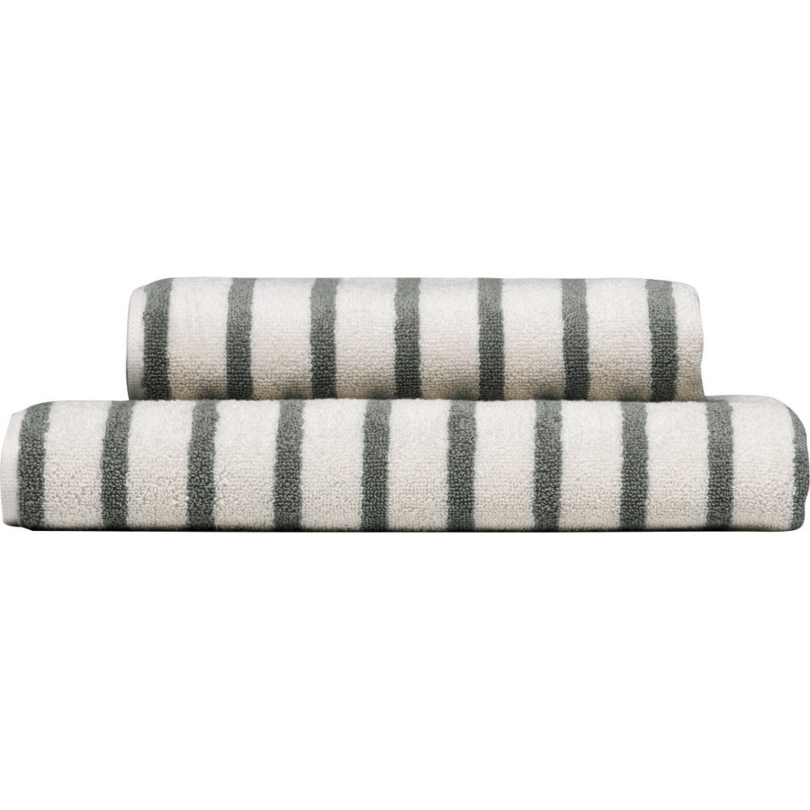 H�ie Everyday Stripe H�ndkl�de 50x90 cm, Nordisk Gr�n