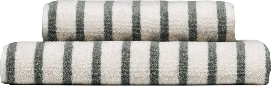 H�ie Everyday Stripe H�ndkl�de 50x90 cm, Nordisk Gr�n