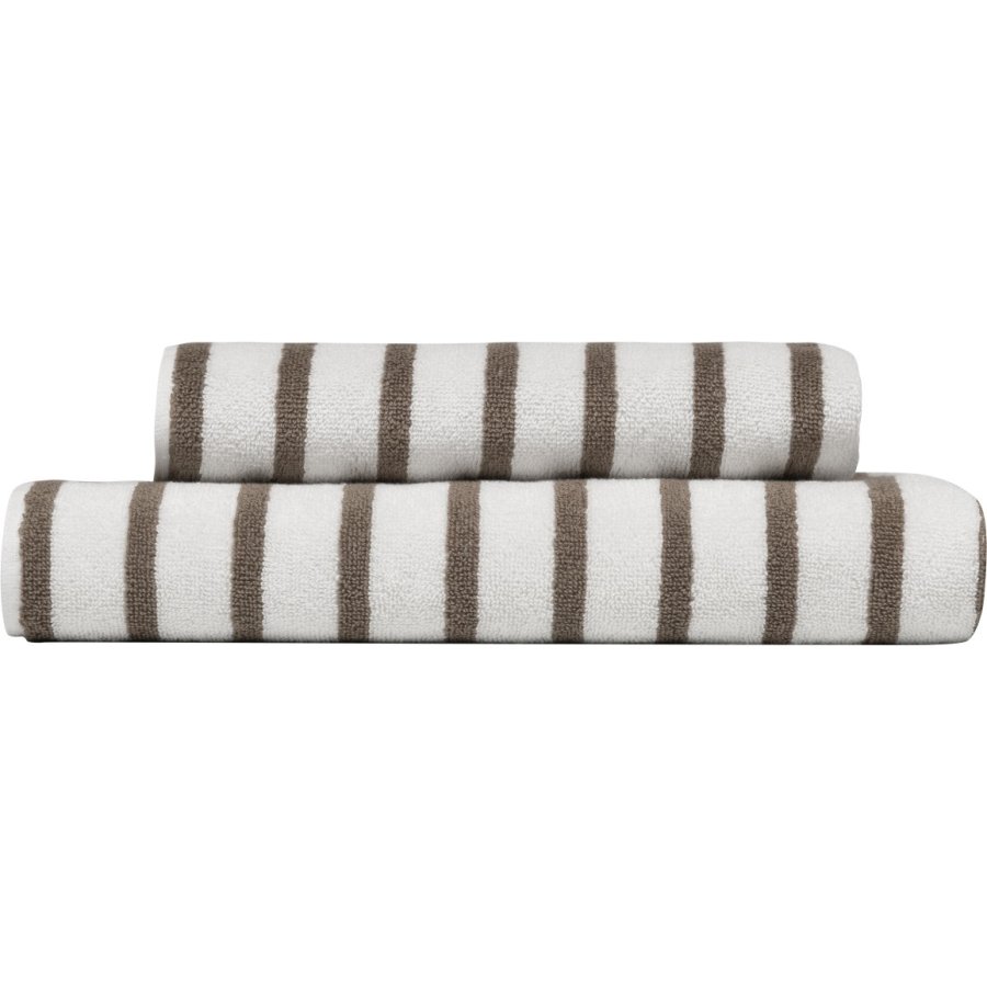 H�ie Everyday Stripe Badeh�ndkl�de 70x140 cm, Beige