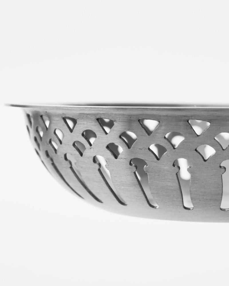 Nicolas Vahé Brotkorb 2er Set, Antikes Silberfinish