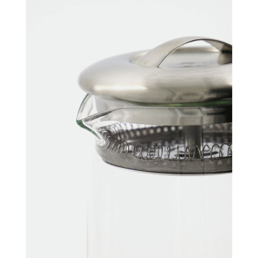 Nicolas Vahé Strain Kanne mit Deckel 1,5 L, Klar/Silber