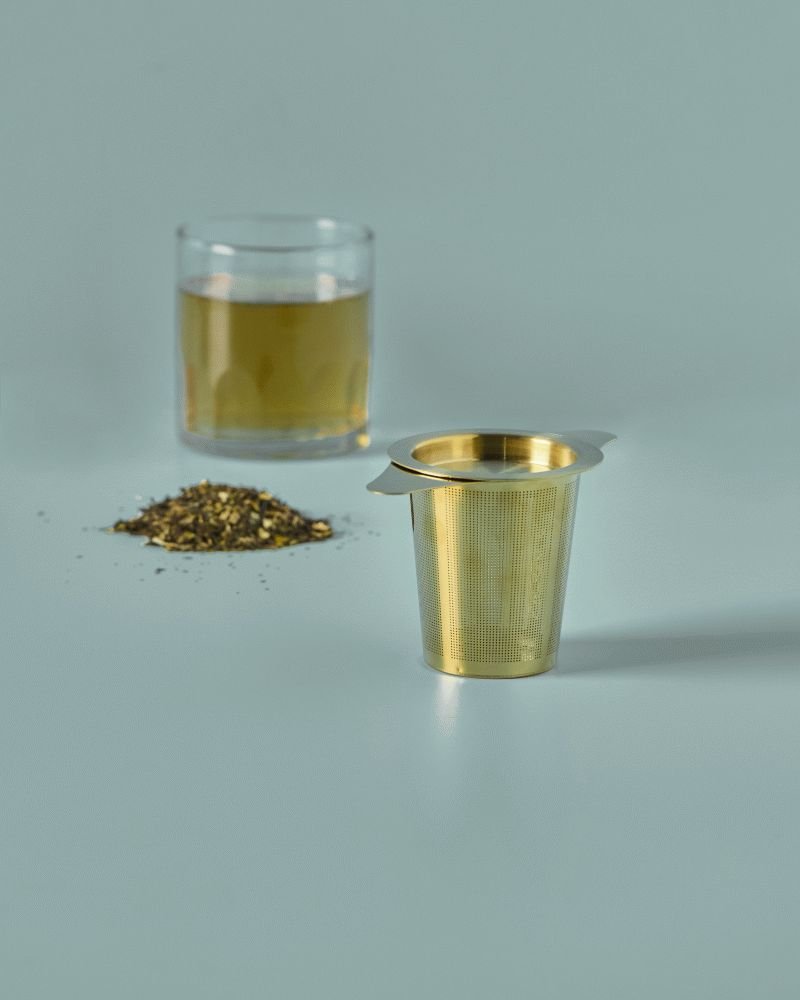 Nicolas Vahé Strain Teesieb, Goldfarben