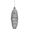 House Doctor Mesh Lampe H100 cm, Gebürstetes Silberfinish