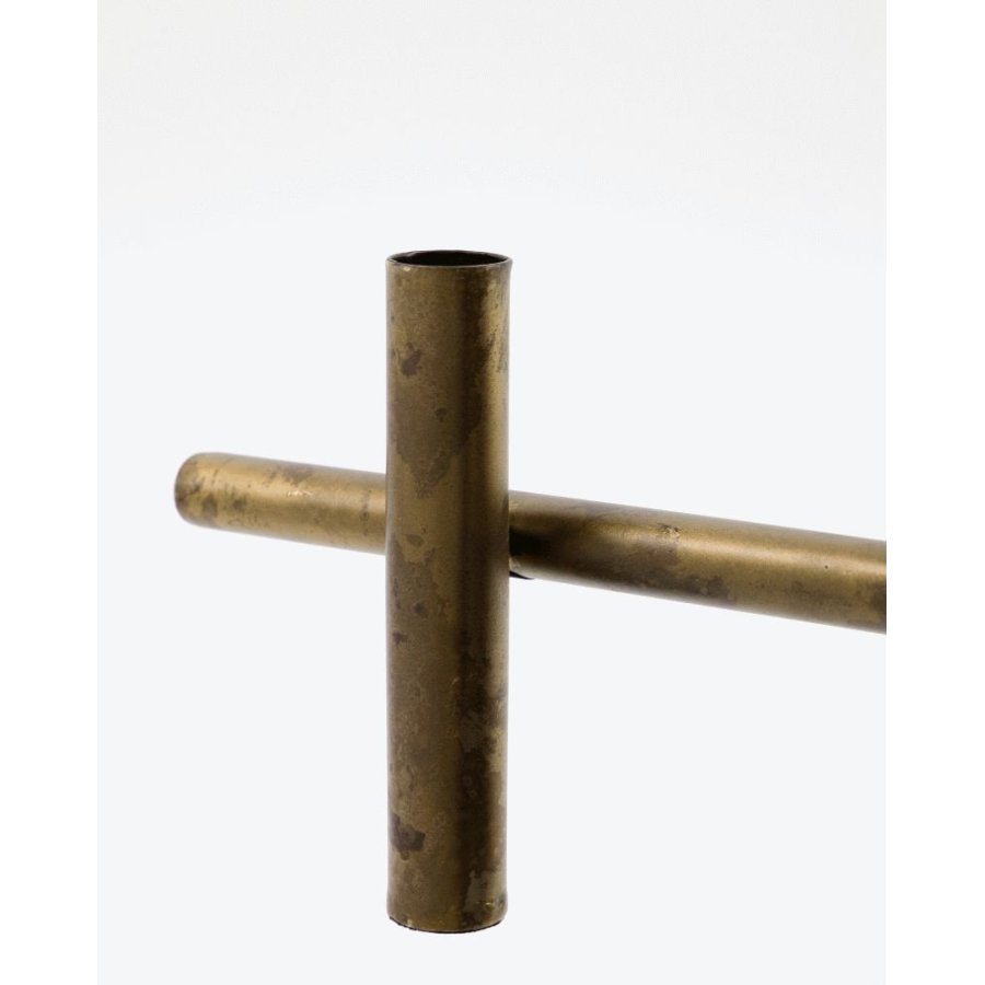 House Doctor Maxi Kerzenhalter 80 cm, Antikes Messingfinish