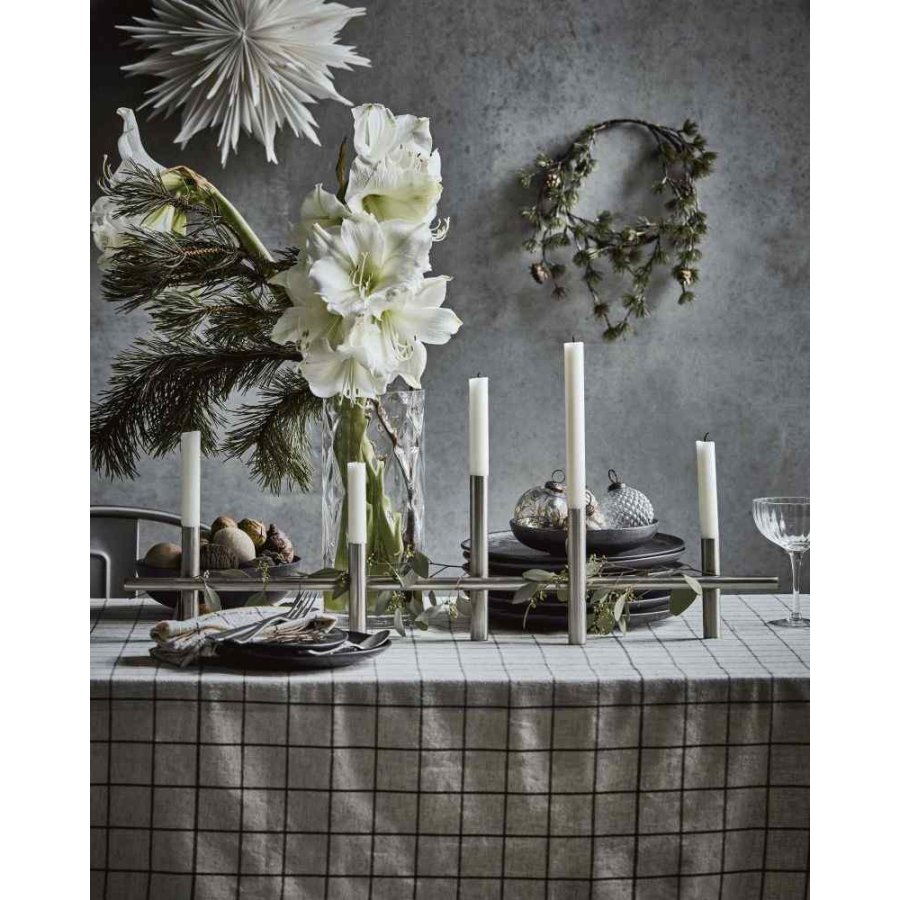 House Doctor Maxi Kerzenhalter 80 cm, Antikes Silber