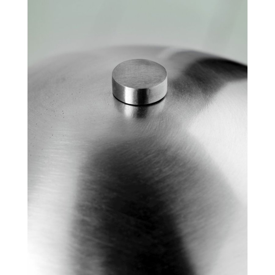 House Doctor Roomie Tischlampe H33 cm, Gebürstetes Silberfinish