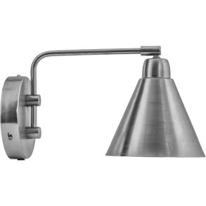 House Doctor Game Wandleuchte 30 cm, Gebrstetes Silberfinish