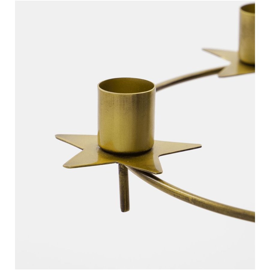 House Doctor Stage Kerzenhalter 25 cm, Antikes Messingfinish