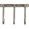 House Doctor Welo Wandgarderobe 15 cm, Gebürstetes Silberfinish
