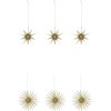 House Doctor Stari Weihnachtsschmuck 6er Set 8 cm, Naturweiß/Champagner