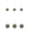 House Doctor Stari Weihnachtsschmuck 6er Set 8 cm, Grün/Champagner