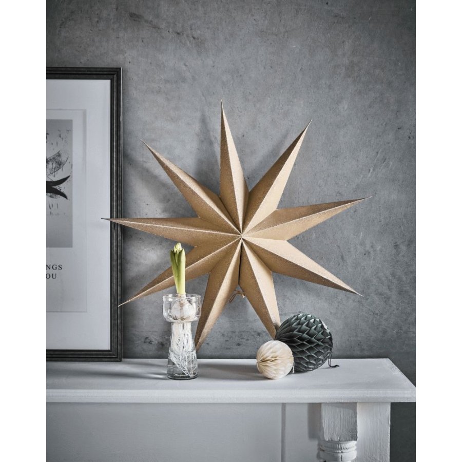 House Doctor Point Stern 60 cm, Grün/Champagner