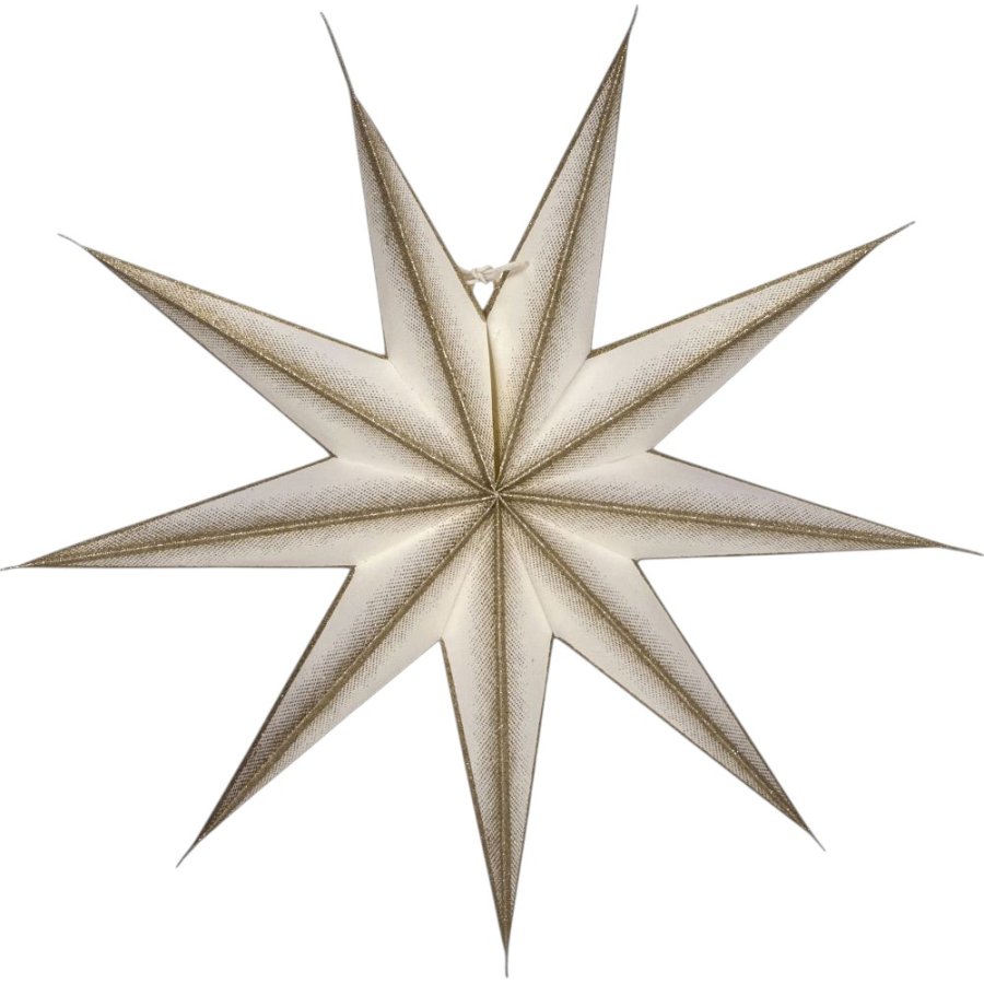 House Doctor Point Stern 45 cm, Naturweiß/Champagner
