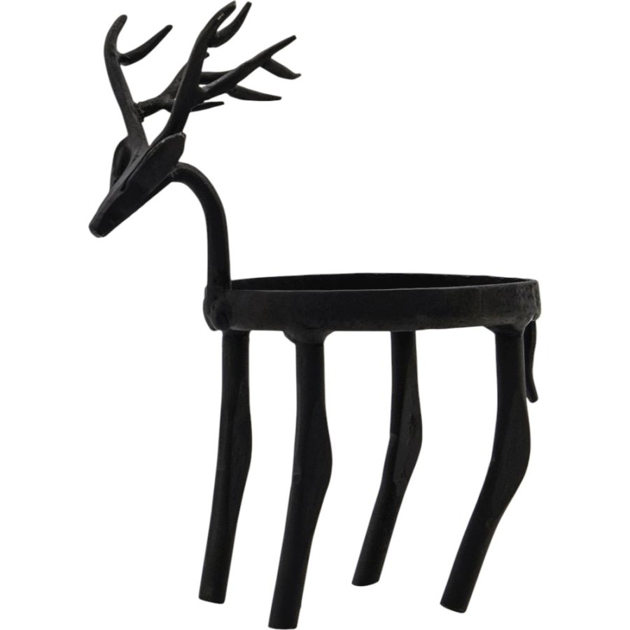House Doctor Deer Teelichthalter, Schwarz