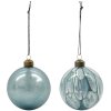 House Doctor Runy Julepynt 2 stk 8 cm, Lysebl
