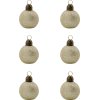 House Doctor Visit Weihnachtsschmuck 6er Set 3,8 cm, Champagner
