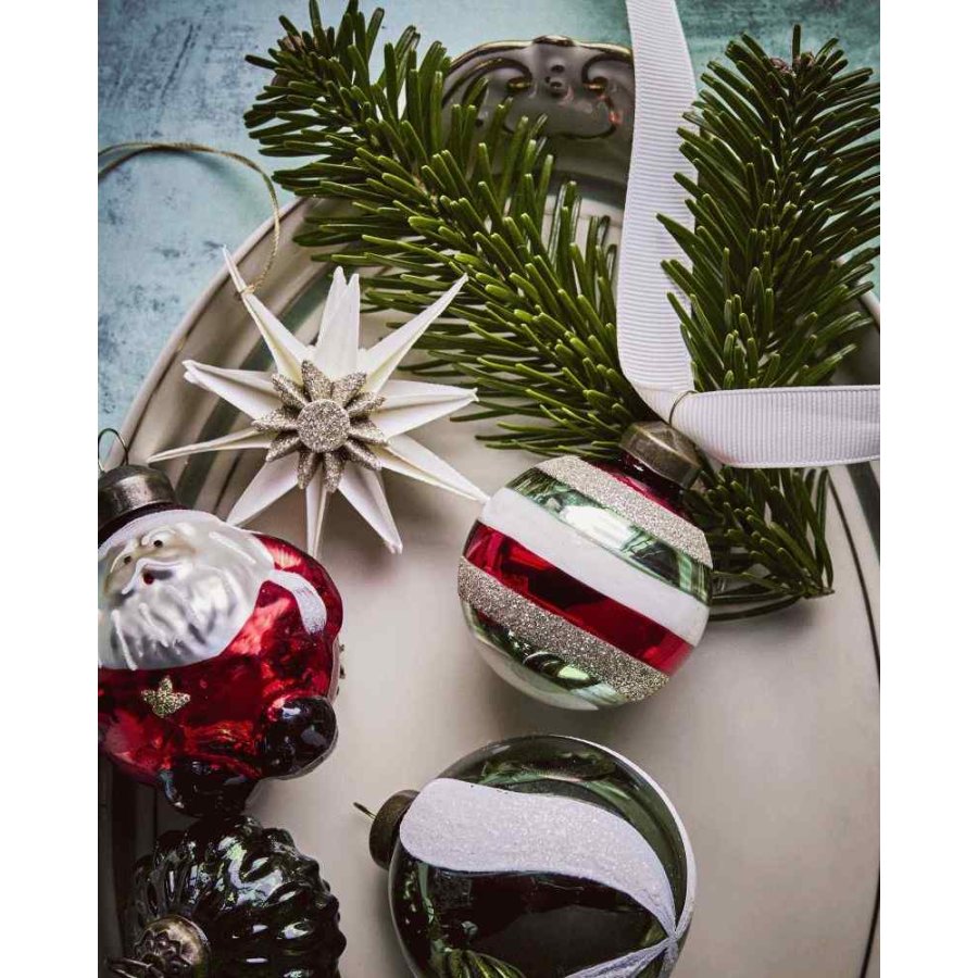 House Doctor Happ Weihnachtsschmuck 4er Set 5 cm, Mehrfarbig