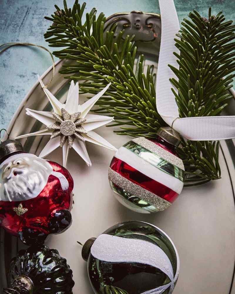 House Doctor Happ Weihnachtsschmuck 4er Set 5 cm, Mehrfarbig