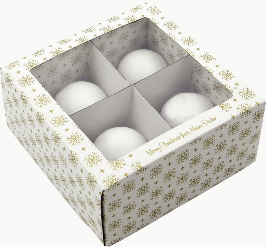 House Doctor Happ Weihnachtsschmuck 4er Set 5 cm, Mehrfarbig