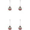 House Doctor Happ Weihnachtsschmuck 4er Set 5 cm, Mehrfarbig